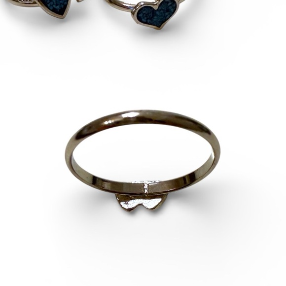 Vintage Silver & Turquoise 12 Assorted Rings - Picture 3 of 3